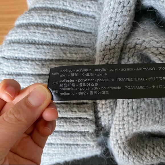 Zara Knit Acrylic Blend Minimal Utility Quarter Zip Casual Pullover Sweater - Picture 6 of 7